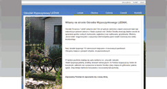 Desktop Screenshot of ow-lesnik.pl
